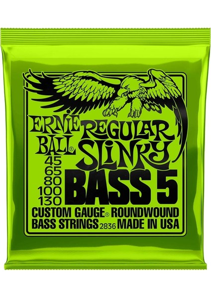 4 Telli 2833 45-105 Stili Ernie Ball Regular Slinky 5 Sarı Bas Gitar Teli Nikel Kaplama Paslanmaz Telller Müzik Aletleri (Yurt Dışından) modelleri
