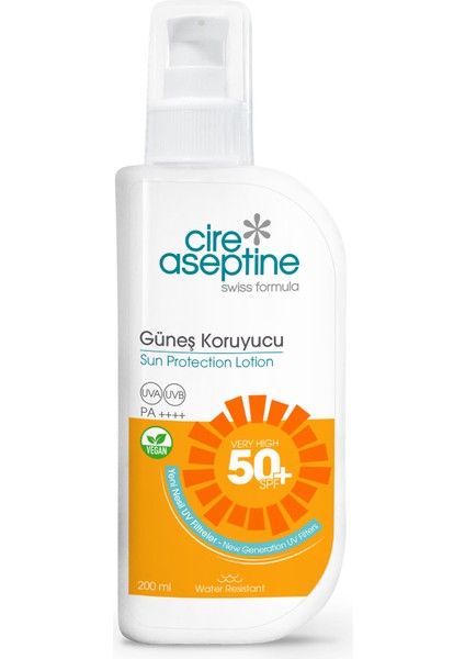 50 Spf Güneş Koruyucu Yetişkin 50 Spf 200 ml