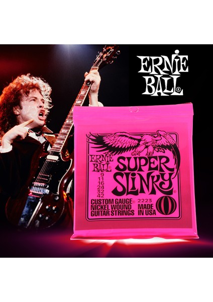 NO.16027 Stili Ernie Ball Kobalt Slinky Elektro Gitar Telleri Nikel Sarılı 6 Teller Elektro Gitar Aksesuarları Için (Yurt Dışından) indirimleri
