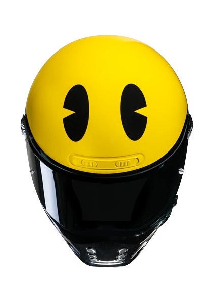 V10 Pac Man Mc3 Kapalı Motosiklet Kaskı Sarı Siyah modelleri