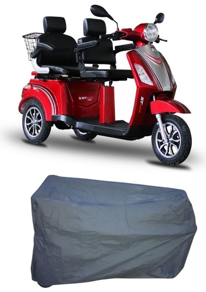 Rks Xigma Plus 3 Tekerlekli 2 Kişilik Motor Brandası Su Geçirmez Motosiklet Örtüsü