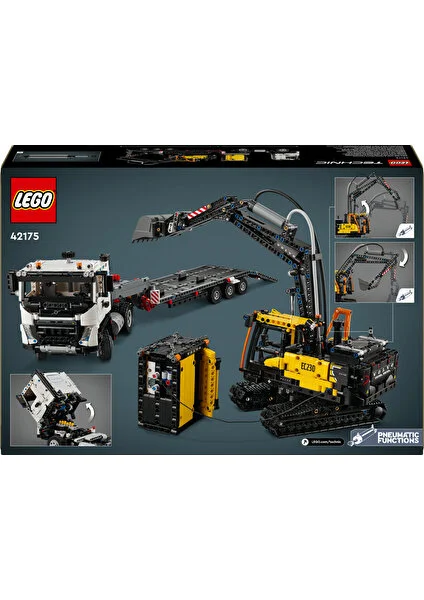 Technic Volvo Fmx Kamyon ve EC230 Elektrikli Ekskavatör 42175 -10 Yaş ve Üzeri Çocuklar Için Yaratıcı Oyuncak Yapım Seti (2274 Parça)