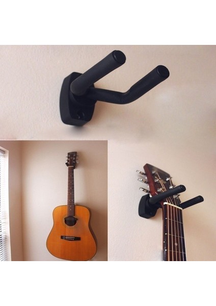 Siyah Stil Akustik Elektro Gitar Askı Duvar Montaj Metal Telli Enstrümanlar Bas Ukulele Keman Kanca Gösteri Askısı Braketi (Yurt Dışından) fiyatları