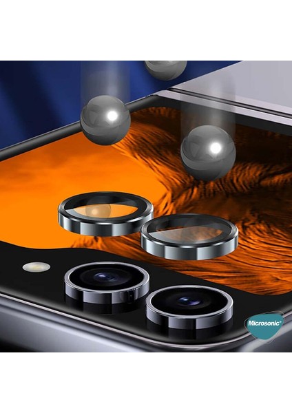 Samsung Galaxy Z Flip 6 Tekli Kamera Lens Koruma Camı Sierra Mavisi