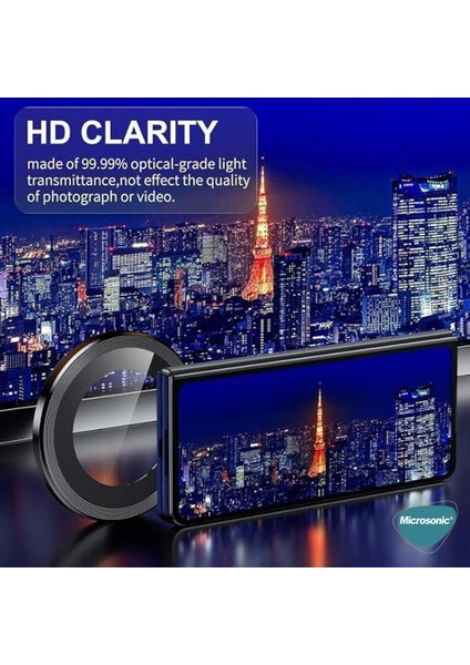 Samsung Galaxy Z Flip 6 Tekli Kamera Lens Koruma Camı Sierra Mavisi