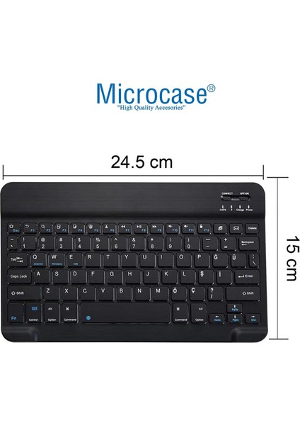 Huawei Matepad Se 11 Inch Uyumlu Tablet Çanta+Türkçe Bluetooth Klavye +Mouse+ Standı - Pembe AL4382