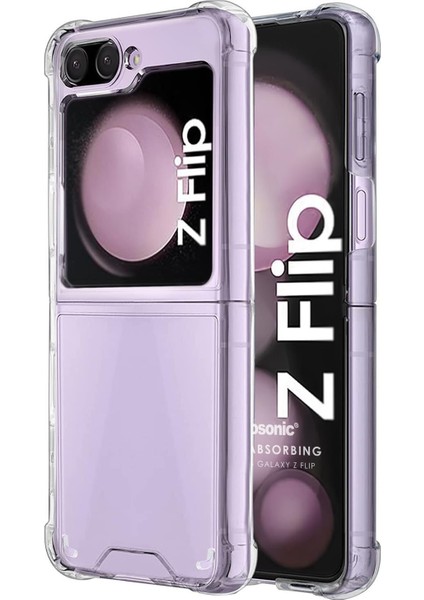 Samsung Galaxy Z Flip 6 Kılıf Shock Absorbing Şeffaf
