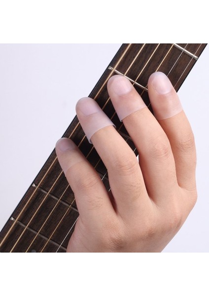 Xs Tarzı 4 Adet Ultra-Ince Sol El Gitar Parmak Ucu Koruyucu Silikon Parmak Muhafaza Kapak El Parmak Koruma Gitar Aksesuarları (Yurt Dışından) fiyatları