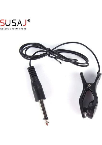 Siyah Stil Akustik Gitar Keman Mandolin Ukulele Için 1 Adet Klips Piezo Mikrofon Pickup Taşınabilir Kolay Taşınabilir Klipsli Pickup (Yurt Dışından)