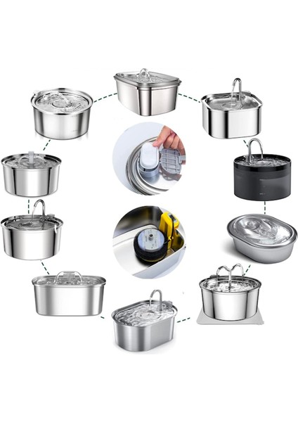Otomatik Pet Su Sebili Filtresi 12'li Paket (Yurt Dışından)