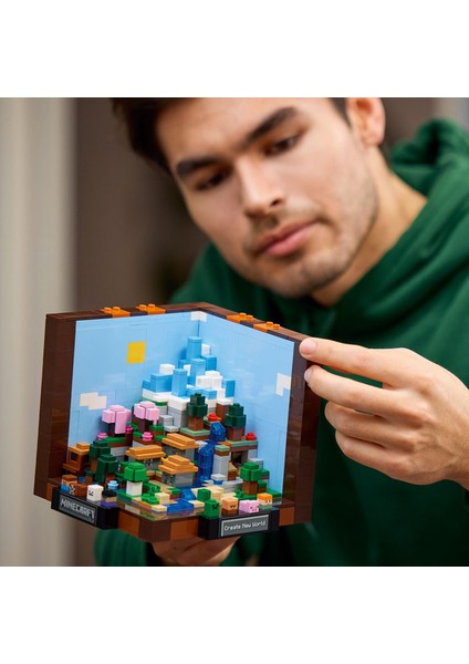 Minecraft® Eşya Yapma Masası 21265 - Yetişkinler Için Koleksiyonluk Yaratıcı Model Yapım Seti (1195 Parça)