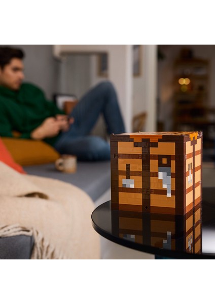 Minecraft® Eşya Yapma Masası 21265 - Yetişkinler Için Koleksiyonluk Yaratıcı Model Yapım Seti (1195 Parça)