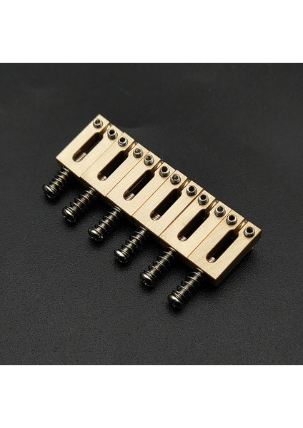 10,8 mm Şerit Vida Stili Elektro Gitar Tremolo Köprü Gitar Parçaları Için Saf Bakır Düz Üst Gitar Köprü Eyerleri (Yurt Dışından)