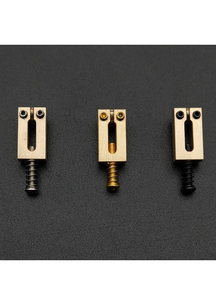 10,8 mm Şerit Vida Stili Elektro Gitar Tremolo Köprü Gitar Parçaları Için Saf Bakır Düz Üst Gitar Köprü Eyerleri (Yurt Dışından)