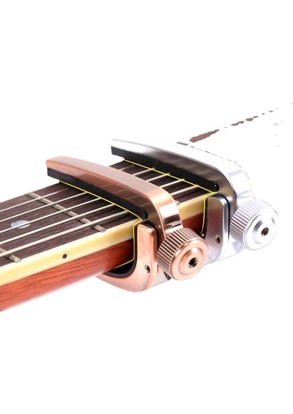 Gümüş Tarzı Gitar Kapo Elektrik Akustik Gitar Kapo Bas Keman Ukulele Capotraste Tek Elle Ayar Kelepçesi Tetik 3 Renk Metal Kapo (Yurt Dışından) fiyatları