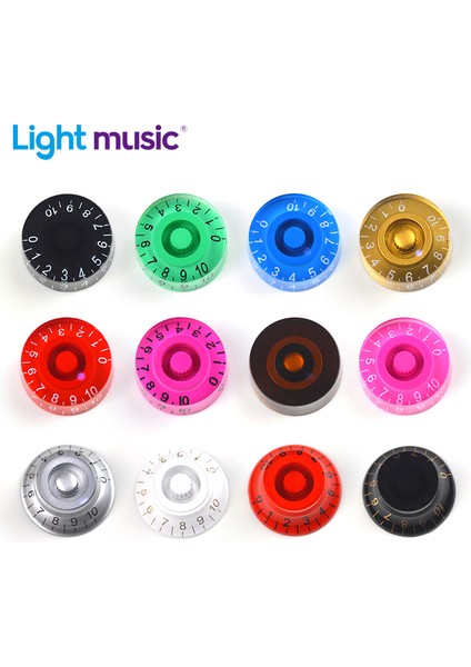 A Stili Mor Wh Stili 2 Adet Çok Renkli Lp Elektro Gitar Ses Ton Top Şapka Düz Gitar Hız Kontrolü Düğmesi Plastik Gitar Aksesuarları (Yurt Dışından)