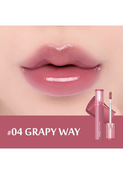 Vegan Dolgun Görünüm Sağlayan Glasting Color Dudak Parlatıcısı - 04 Grapy Way