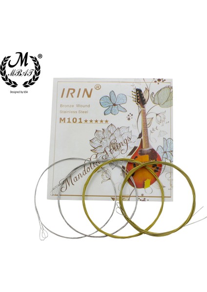 PJ0321 Stili M Mbat Mandolin Teli Bronz Sarı Gümüş Renkli Tam Set Gitar Parçaları Müzik Aletleri M101 (Yurt Dışından) fiyatları