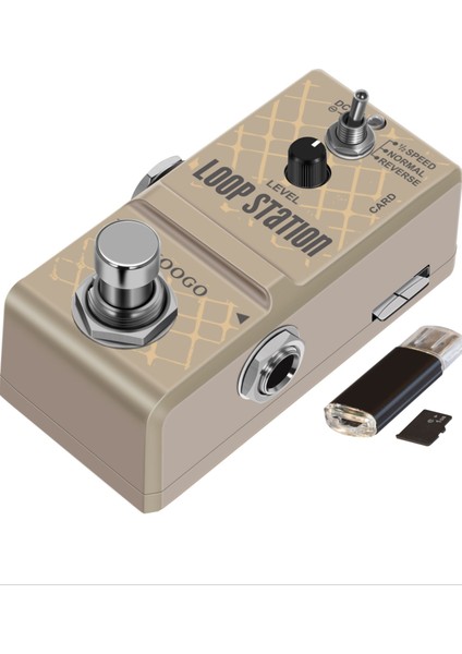 Döngü Istasyonu Tarzı Koogo LN-332AS Gitar Mini Döngü Istasyonu Sd Kart Pedalı Looper Efekt Pedalları 10 Dakika Kayıt Sınırsız 3 Modlu Gerçek Devre Dışı Geçiş (Yurt Dışından)