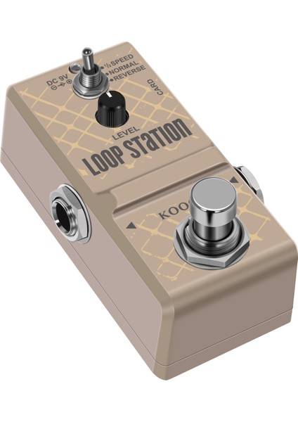 Döngü Istasyonu Tarzı Koogo LN-332AS Gitar Mini Döngü Istasyonu Sd Kart Pedalı Looper Efekt Pedalları 10 Dakika Kayıt Sınırsız 3 Modlu Gerçek Devre Dışı Geçiş (Yurt Dışından)