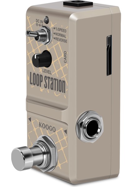 Döngü Istasyonu Tarzı Koogo LN-332AS Gitar Mini Döngü Istasyonu Sd Kart Pedalı Looper Efekt Pedalları 10 Dakika Kayıt Sınırsız 3 Modlu Gerçek Devre Dışı Geçiş (Yurt Dışından)