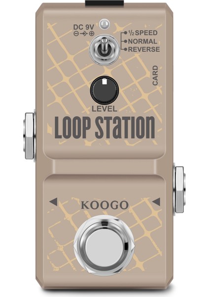 Döngü Istasyonu Tarzı Koogo LN-332AS Gitar Mini Döngü Istasyonu Sd Kart Pedalı Looper Efekt Pedalları 10 Dakika Kayıt Sınırsız 3 Modlu Gerçek Devre Dışı Geçiş (Yurt Dışından)
