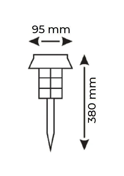 5 W Kazıklı Solar Bahçe Aydınlatma 6400K Beyaz Işık Rengi Hs 4018 fiyatları