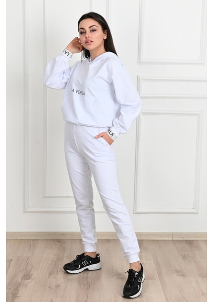 Kadın Yazı Baskılı Eşofman Takımı 3685-23