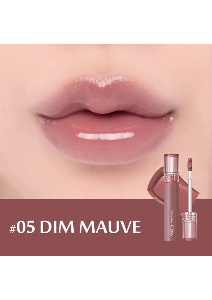 Vegan Dolgun Görünüm Sağlayan Glasting Color Dudak Parlatıcısı - 05 Dim Mauve
