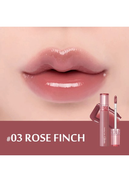 Vegan Dolgun Görünüm Sağlayan Glasting Color Dudak Parlatıcısı - 03 Rose Finch