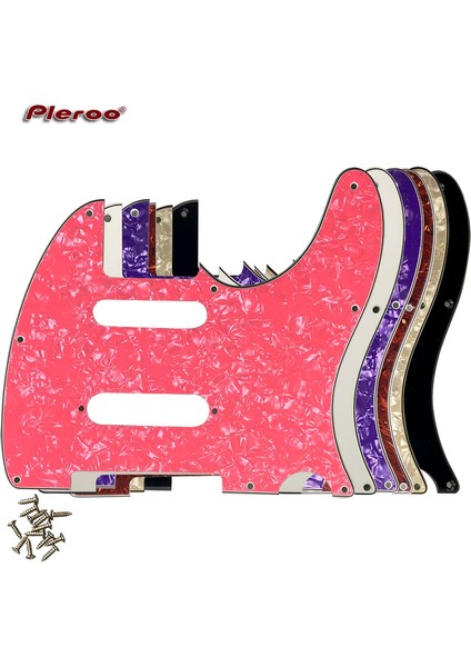 3 Katlı Krem Sarı Tarzı Pleroo Özel Gitar Parçaları - Abd Nashville 62 Tele Telecaster Gitar Pickguard ile St Pickup Scratch Plate Çok Renk Seçeneği (Yurt Dışından)