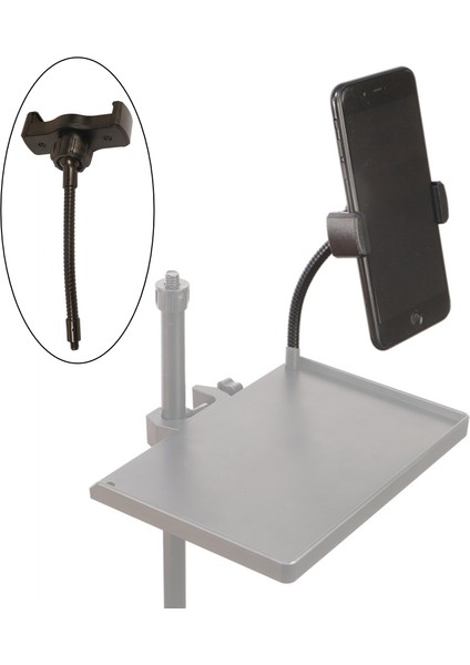 Yuvarlak Lamba Tripod Standı Için Evrensel Telefon Tutucu Vida Telefon Genişliği Ses Kartı Tepsi Yeni (Yurt Dışından)