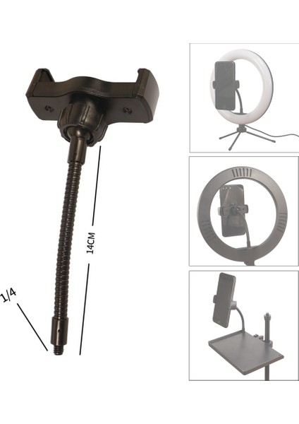 Yuvarlak Lamba Tripod Standı Için Evrensel Telefon Tutucu Vida Telefon Genişliği Ses Kartı Tepsi Yeni (Yurt Dışından) modelleri