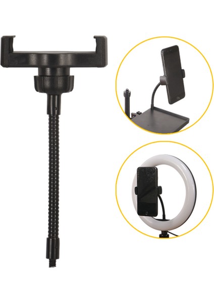 Yuvarlak Lamba Tripod Standı Için Evrensel Telefon Tutucu Vida Telefon Genişliği Ses Kartı Tepsi Yeni (Yurt Dışından) fırsatları