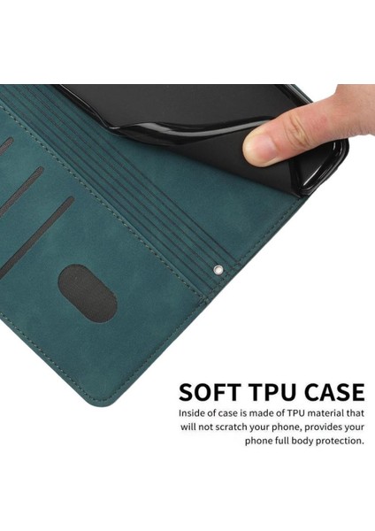 IPhone 16 Için Flip Case Pu Deri Kickstand Aşk Cüzdan Yan Toka (Yurt Dışından)