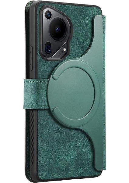 Huawei Pura 70 Ultra Cüzdan Retro Mıknatıs Koruyucu Malzeme Için Flip Case (Yurt Dışından)