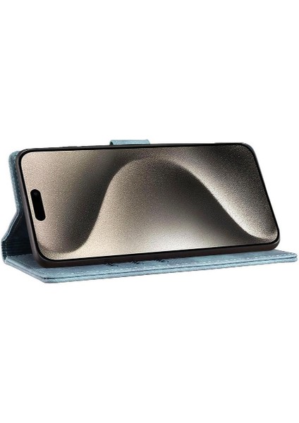 IPhone 16 Için Flip Case Pro Max Kart Cep Flip Folio Kabartmalı Sevimli Kedi (Yurt Dışından)