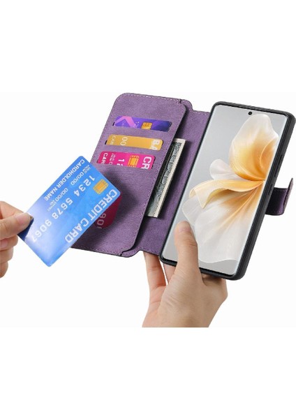 Vıvo V40 Lite Için Flip Case Retro Kart Standı Cüzdan Mıknatıs Koruyucu (Yurt Dışından)