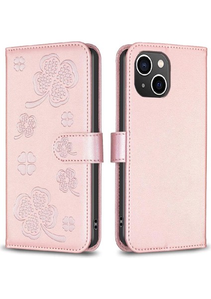 IPhone 14 Için Flip Case Artı Pu Deri Kart Yuvaları Tutucu Kickstand Cüzdan (Yurt Dışından)