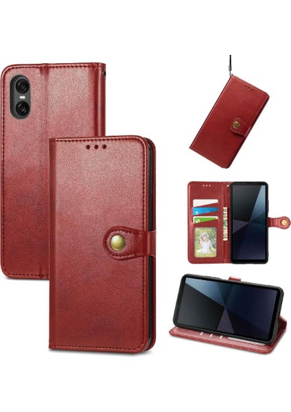 Sony Xperia 10 Vı Için Kılıf Deri Kılıf Moda Tasarımı Zarif Iş (Yurt Dışından) fiyatları