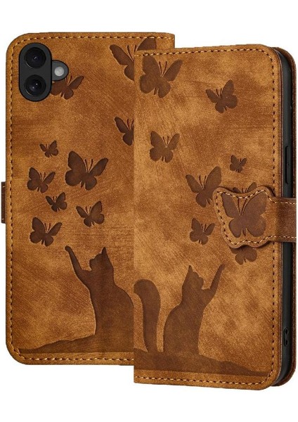 IPhone 16 Için Flip Case Artı Tutucu Kapak Cüzdan Kılıf Kart Cep Flip (Yurt Dışından)