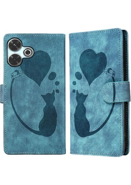 Xiaomi Redmi Için Flip Case 13 4g Flip Folio Cüzdan Kılıf Kabartmalı Sevimli (Yurt Dışından)