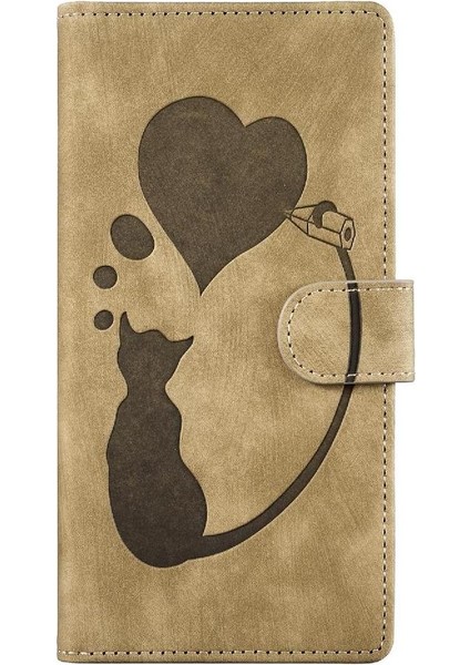IPhone 16 Için Flip Case Artı Cüzdan Kılıf Kabartmalı Sevimli Kedi Flip Folio (Yurt Dışından) fiyatları