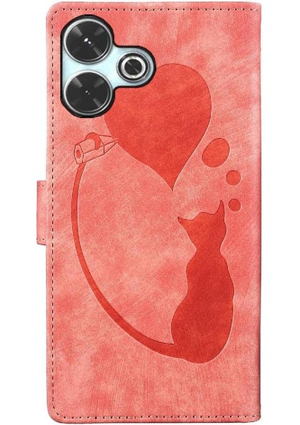 Xiaomi Redmi Için Flip Case 13 4g Flip Folio Cüzdan Kılıf Kabartmalı Sevimli (Yurt Dışından) indirimleri