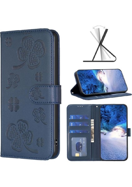 Onur X6A Cüzdan Yonca Çiçek Çok Renkli Kart Yuvaları Tutucu Için Flip Case (Yurt Dışından)