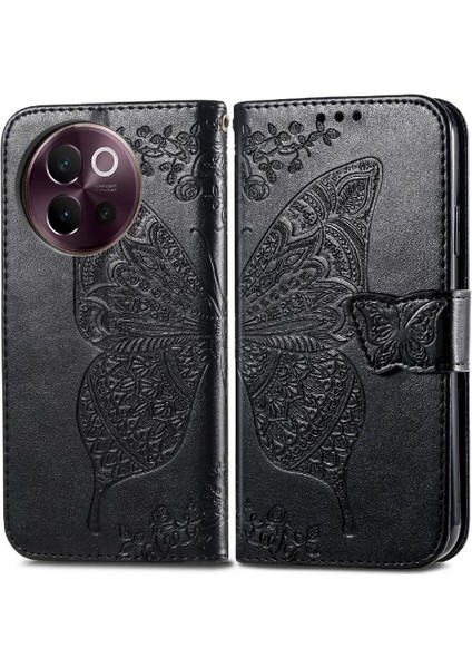 Vıvo V40 Lite Kelebek Kanat Iş Çok Renkli Cüzdan Için Flip Case (Yurt Dışından)