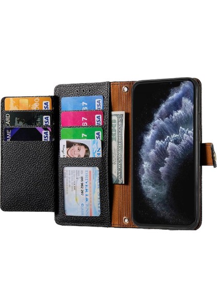 IPhone 11 Için Kılıf Pro Fermuar Kordon Aşk Cüzdan Deri Kılıf (Yurt Dışından)