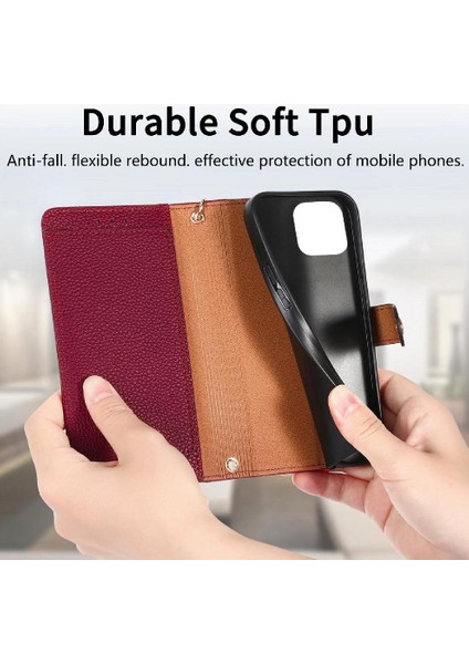 IPhone 11 Için Kılıf Pro Max Kordon Fermuar Cüzdan Aşk Deri Kılıf (Yurt Dışından)