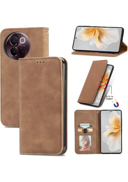 Vıvo V40 Lite Için Flip Case Deri Kılıf Kapak Darbeye Basit (Yurt Dışından) fiyatları