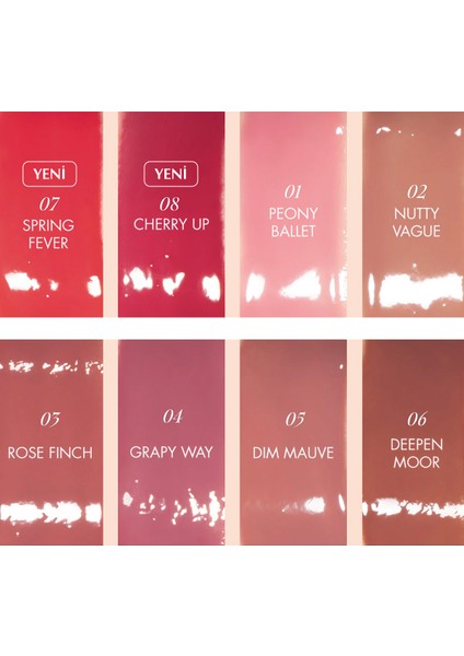 Vegan Dolgun Görünüm Sağlayan Glasting Color Dudak Parlatıcısı - 01 Peony Ballet fırsatları